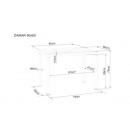 Стол обеденный SIGNAL DAMAR белый 80/60